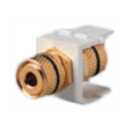 FD-BJ-B-R Аудиоразъем "BANANA", золотые контакты, цвет Красный FEDE