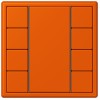 LC504TSA4320S Les Couleurs® Le Corbusier KNX кнопочный модуль F 50 с четырьмя парами кнопок orange vif Jung