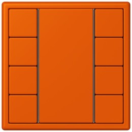 LC504TSA4320S Les Couleurs® Le Corbusier KNX кнопочный модуль F 50 с четырьмя парами кнопок orange vif Jung