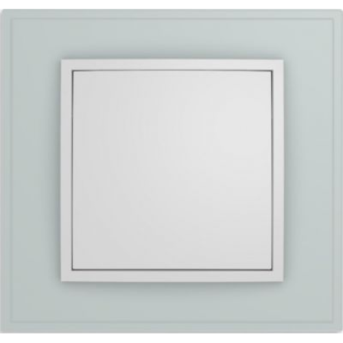 10116909 Рамка B.7 Полярная белизна, стекло 1-постовая Berker