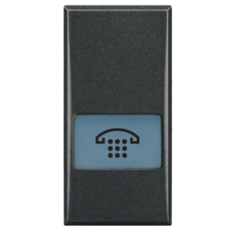 HS4921LH Axolute Клавиши с подсвечиваемыми символами для выключатель в дизайне AXIAL - 1 модуль, телефон Bticino