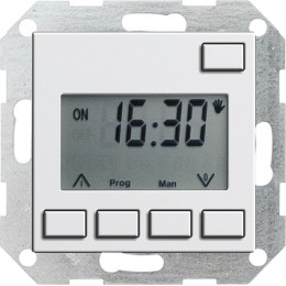 117503 Электронный таймер Easy белый глянец Белый Gira