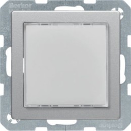 29516084 Светодиодный световой сигнал, Q.1/Q.3, цвет: алюминиевый, с эффектом бархата Berker