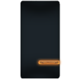 FD16705-ML Клавиша узкая с подсветкой, цвет Черный FEDE