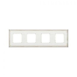 FD01214BD Рамка Provence White Decape 4-постовая Fede