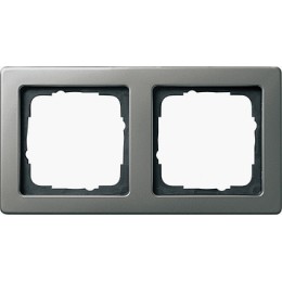 021221 Рамка E22 Сталь Edelstahl 21 2-постовая Gira