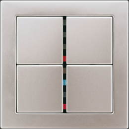 FDES2982 Рамка FD Design Сталь Edelstahl 1-постовая Jung