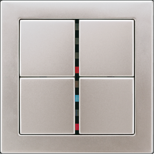 FDES2982 Рамка FD Design Сталь Edelstahl 1-постовая Jung