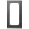 MTN4025-3669 Рамка без перегородки M-Pure Decor Сланец / Алюминий 2-постовая Merten