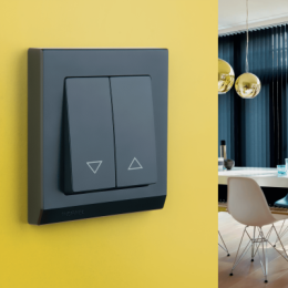 WL08-01-02 Выключатель жалюзи (черный) Antik Werkel a041297