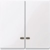 MTN3420-0325 Две клавиши с окош.для свет.инд.акт-белый Merten