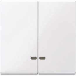 MTN3420-0325 Две клавиши с окош.для свет.инд.акт-белый Merten