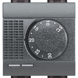 L4441 Электронный комнатный термостат с релейным выходом на один контакт 2А 250В 2 модуля Bticino