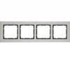 10243606 Рамка B.7 Нержавеющая сталь 4-постовая Berker