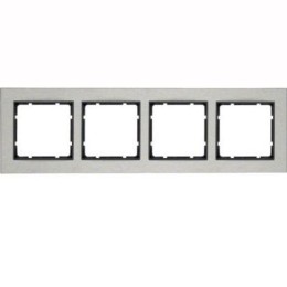 10243606 Рамка B.7 Нержавеющая сталь 4-постовая Berker