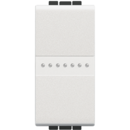 N4054 LivingLight Переключатель промежуточный Axial с автоматическими клеммами, размер 1 модуль Bticino