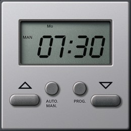 1175203 Электронный таймер Easy Алюминий Алюминий Gira E22