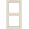 10526092 Рамка с полем для надписей Q.3 Белый с эффектом бархата 2-постовая вертикальная Berker