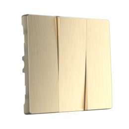 WL10-SW-3G-CP Набор клавиш для выключателя трехклавишного (шампань рифленый) Antik Werkel a037015