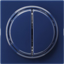 012846 Трехклавишный перелючатель с самовозвратом 10А/250В в сборе Синий Gira S-color