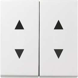 115003 Двойная клавиша для жалюзи со стрелками белый глянец Белый Gira