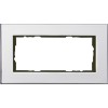 100210 Рамка без перегородки Esprit Хром 2-постовая Gira