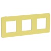NU280612 Рамка Unica Studio Color Зеленое яблоко / Бежевый 3-постовая Schneider Electric