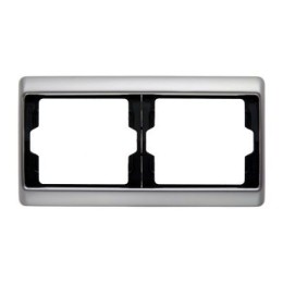 13640004 Рамка Arsys Нержавеющая сталь 2-постовая Berker