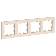 ATN000204 Рамка AtlasDesign Бежевый 4-постовая Schneider Electric ATN000204 Рамка AtlasDesign Бежевый 4-постовая Schneider Electric