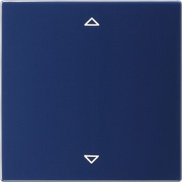 082246 Сенсорный выключатель управления жалюзи с функцией памяти Синий Gira S-color