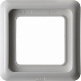 132809 Рамка с уплотнением IP44 Полярная белизна с блеском 1-постовая Berker