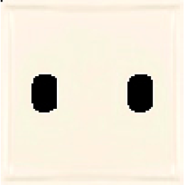 FD04321-A Монтаж. плата для выключателя тумблерного типа с 2 коннекторами, цвет бежевый пластик FEDE