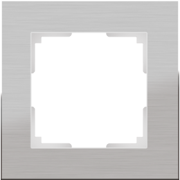 WL11-Frame-01 Рамка на 1 пост (алюминий) Aluminium Werkel a033739