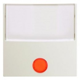 16968982 Клавиша с 5 прилагаемыми линзами и большим полем для надписи цвет: белый, с блеском S.1 Berker