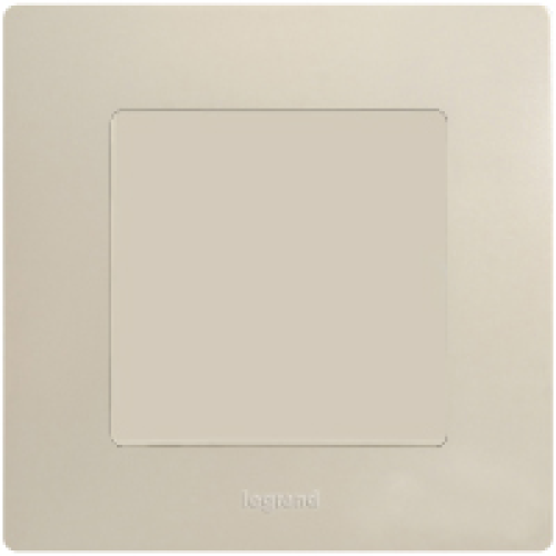 672511 Рамка Etika Слоновая кость 1-постовая  Legrand