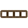 FD01364PBCL Рамка Firenze Bright Patina 4-постовая Fede