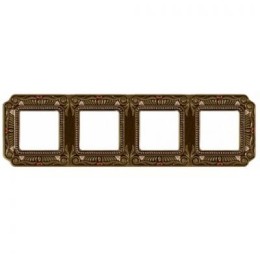 FD01364PBCL Рамка Firenze Bright Patina 4-постовая Fede