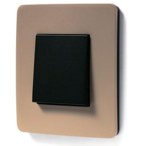 NU280228 Рамка Unica Studio Color Песочный / Антрацит 1-постовая Schneider Electric