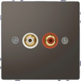 MTN4350-6034 D-life аудиорозетка с модул. тюльпан, антрацит Merten