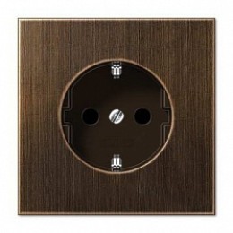 ME1520KIAT LS 990 Антик Розетка с заземлением с защитой от детей Jung 16А/250В