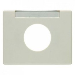 11650002 Центральная панель с полем для надписи для нажимной кнопки цвет: белый, с блеском Arsys Berker