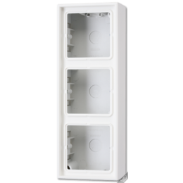 LS583AW 3-ая Коробка для накладного монтажа с основанием, сл.кость Jung LS серия