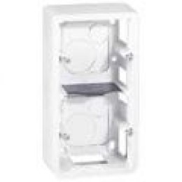 080282 Mosaic Коробка накладная бел. 2х2м,выключателя 40мм Legrand