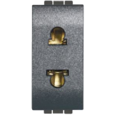 L4125S Розетка 2П 16A, 127V Евро-американский стандарт, 1 модуль Bticino L4125S Розетка 2П 16A, 127V Евро-американский стандарт, 1 модуль Bticino