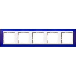 0215399 Рамка Event Синий / Белый 5-постовая Gira