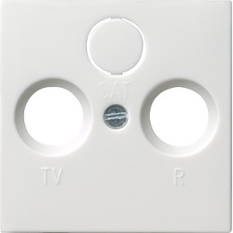 086903 Накладка антенной розетки белый глянец Белый Gira