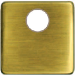 FD04315PB-A TV/SAT Монтажная плата для механизмов с одним коннектором бежевый, цвет Bright Patina FEDE