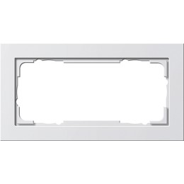 100222 Рамка E2 Белый матовый 2-постовая Gira