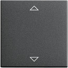 054528 Радионакладка системы управления жалюзи с возможностью подключения датчиков Антрацит Gira