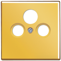 GO2990SAT LS 990 Блеск золота Накладка TV-FM-SAT розетки Jung LS серия